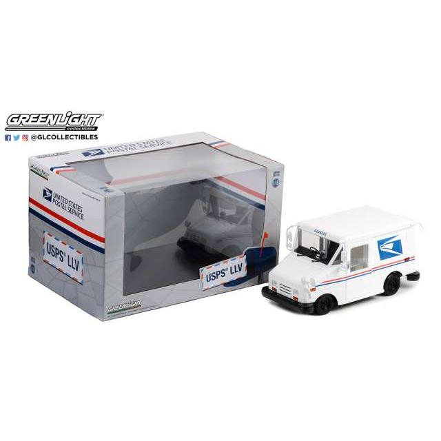 アメリカ合衆国郵便公社 (USPS) 長寿命郵便配達車両(LLV) ホワイト/Greenlight 1/18ミニカー | 