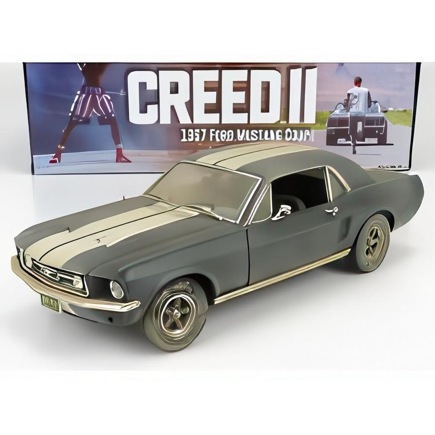 FORD USA マスタング クーペ 1967 ADONIS CREED'S II マットブラック/ Greenlight 1/18 ミニカー | 