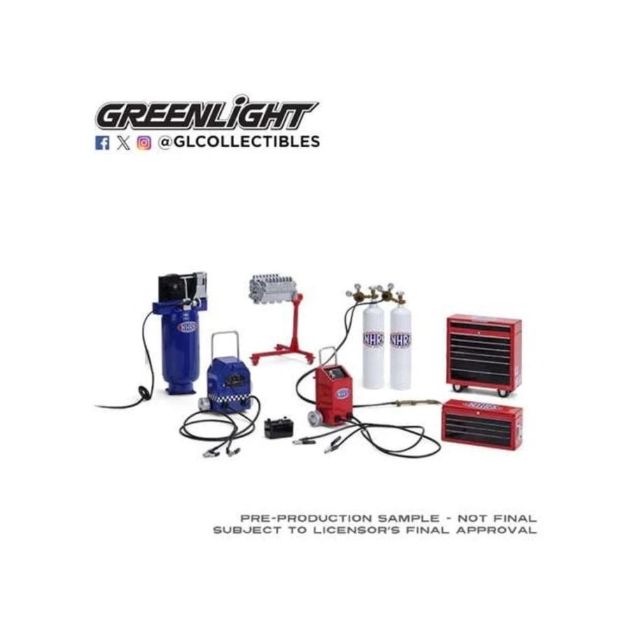 【予約】 NHRA ショップツールセット 1 1/18スケール ミニカー用アクセサリー / GreenLight 1/18 ミニカー | 