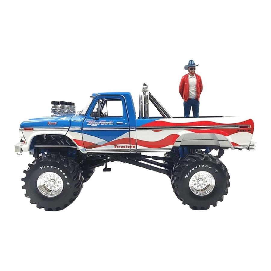 【予約】 フォード F-250 モンスター・トラック USA 250 トリビュート 1979 ブルー/ホワイト/レッド GreenLight 1/18 | 