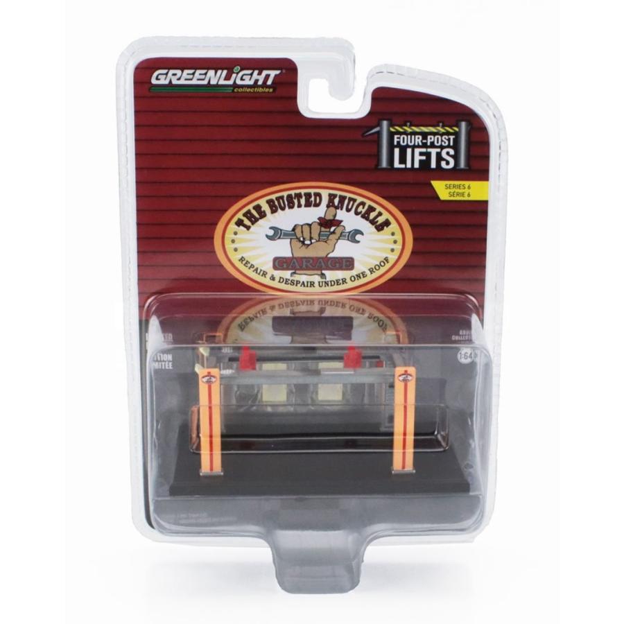 ACCESSORIES BUSTED KNUCKLE GARAGE SET FOUR POST LIFT / Greenlight 1/64 ミニカー | 