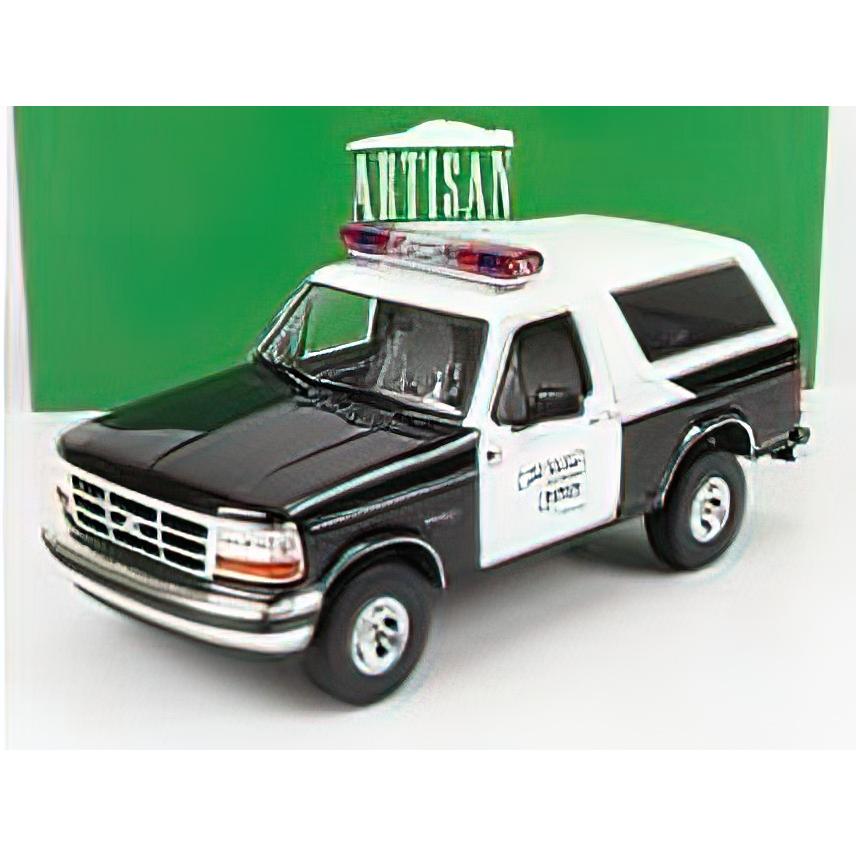 FORD USA - BRONCO OKLAHOMA HIGHWAY PATROL POLICE 1996 - BLACK WHITE /Greenlight 1/18 ミニカー | 