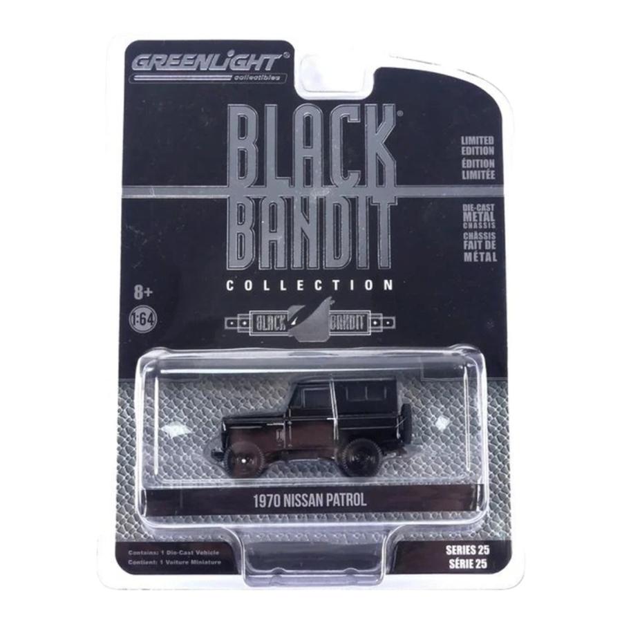日産 パトロール 1970 ブラック ブラックバンディットコレクション / GreenLight 1/64 ミニカー | 