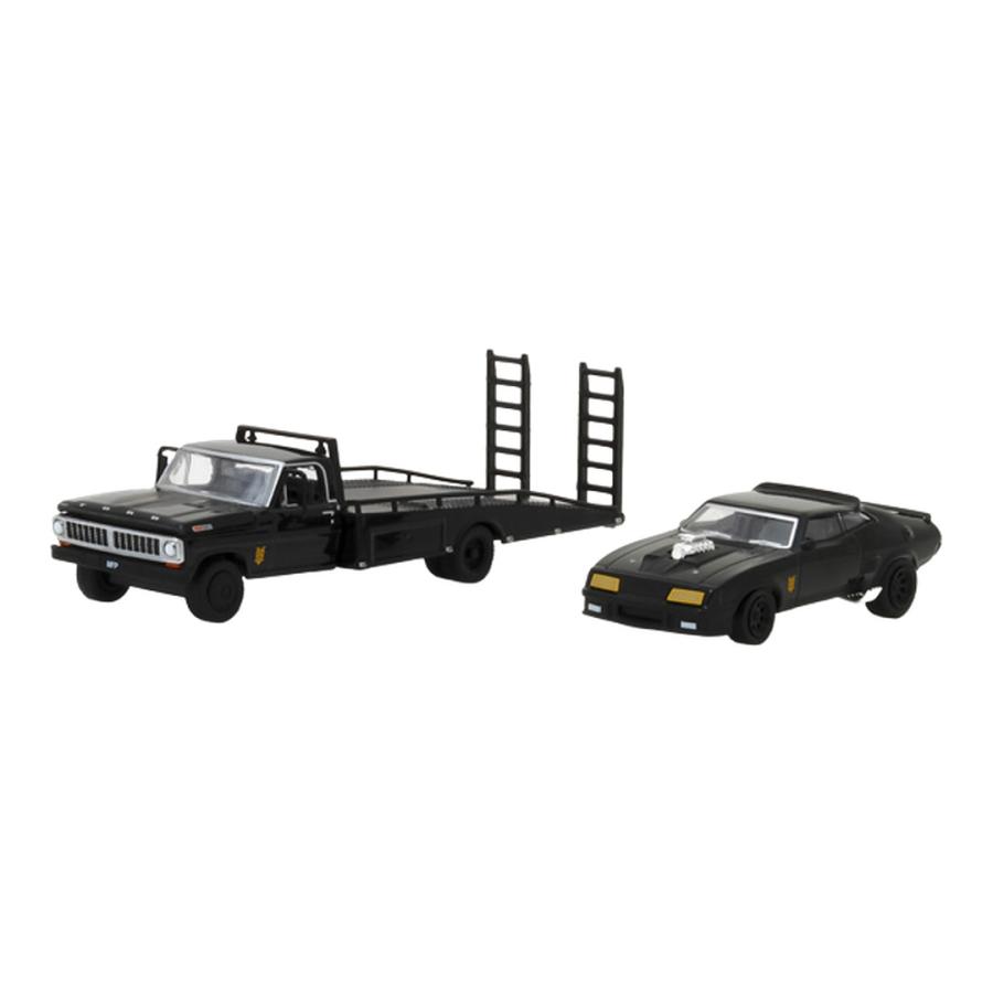 Fordフォード 1972 F 350 Ramp Truck with 1973 Falcon X / Greenlight 1/64 模型 | 