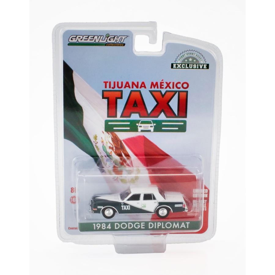 DODGE DIPLOMAT 1984 TIJUANA MEXICO TAXI 2 TONE GREY / Greenlight 1/64 ミニカー | 