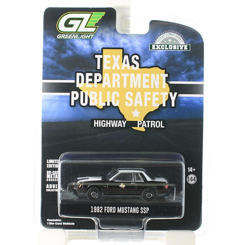 Ford Mustangフォード マスタング SSP パトカー 1982 警察車両 働く車 模型 / Greenlight 1/64 ミニカー 模型 | 