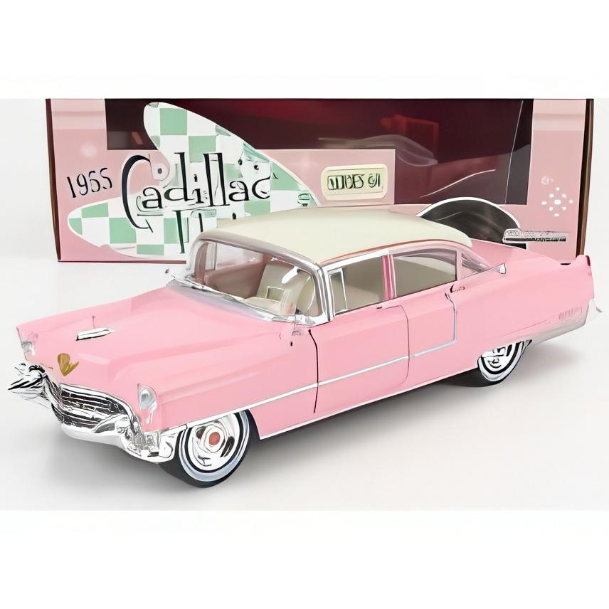 CADILLAC FLEETWOOD SERIES 60 1955 ピンク ホワイト/ Greenlight 1/24 ミニカー | 