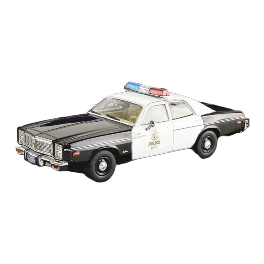 【予約】 ダッジ モナコ 1977 ターミネーター ポリスカー ブラック/ホワイト / GreenLight 1/43 ミニカー | 