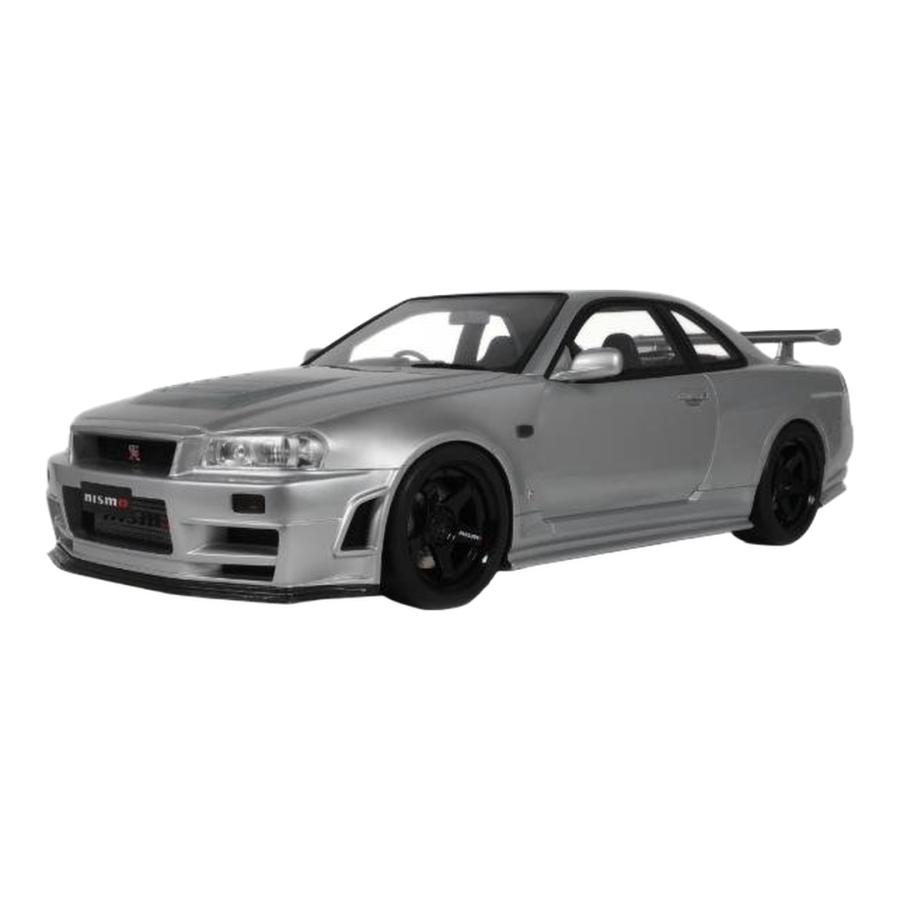 【予約】Nissan Skyline GT-R R34 Z-TUNE クーペ 2005 マットシルバー / GT SPIRIT 1/8 ミニカー | 