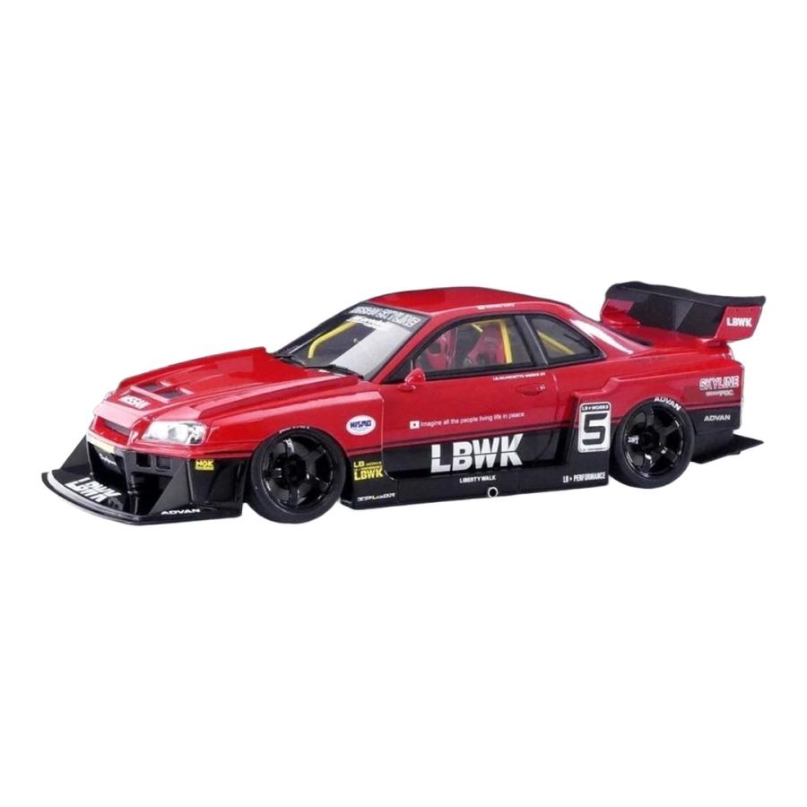 日産 スカイライン (R34) GT-R スーパーシルエット #5 2020 レッド / GT Spirit 1/18 ミニカー | 
