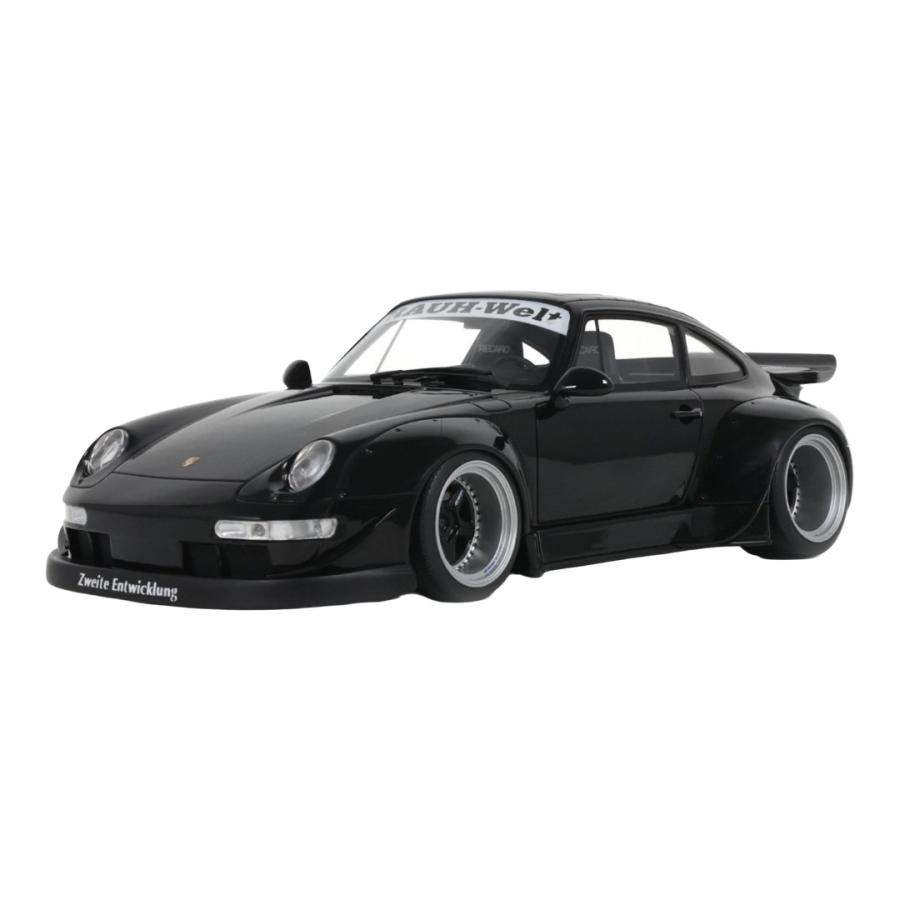 【予約】 Porsche 911 993 RWB RAUH WELT クーペ 2012 ブラック 限定生産 GT SPIRIT 1/18 ミニカー | 
