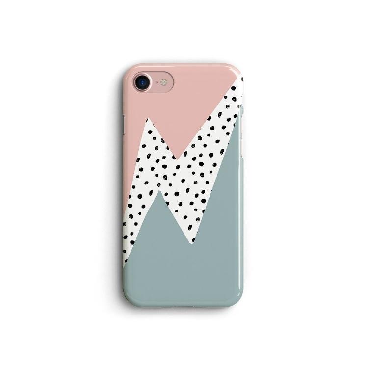 Harper & Blake iPhoneケース スマホケース 人気 UKイギリス輸入  iPhone 678X11 Plus Pro Geometric Dots, Pink x Blue | 