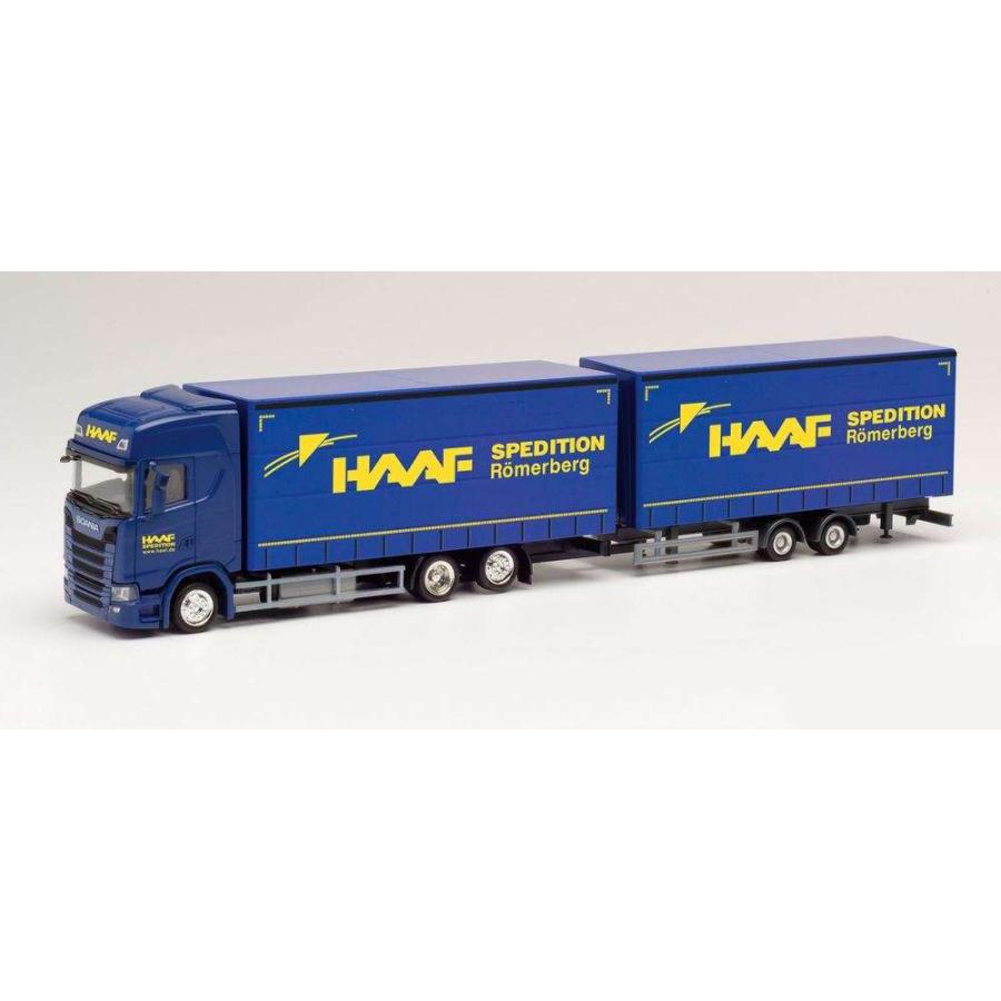 herpa Low load tandem trailer with ramps, white