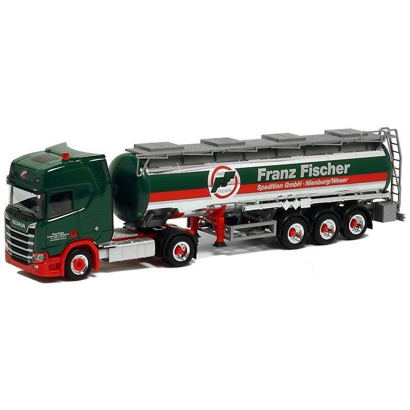 じょん Herpa Fischer Spedition Scania CR20HD Feldbinder 30cbm Chemie