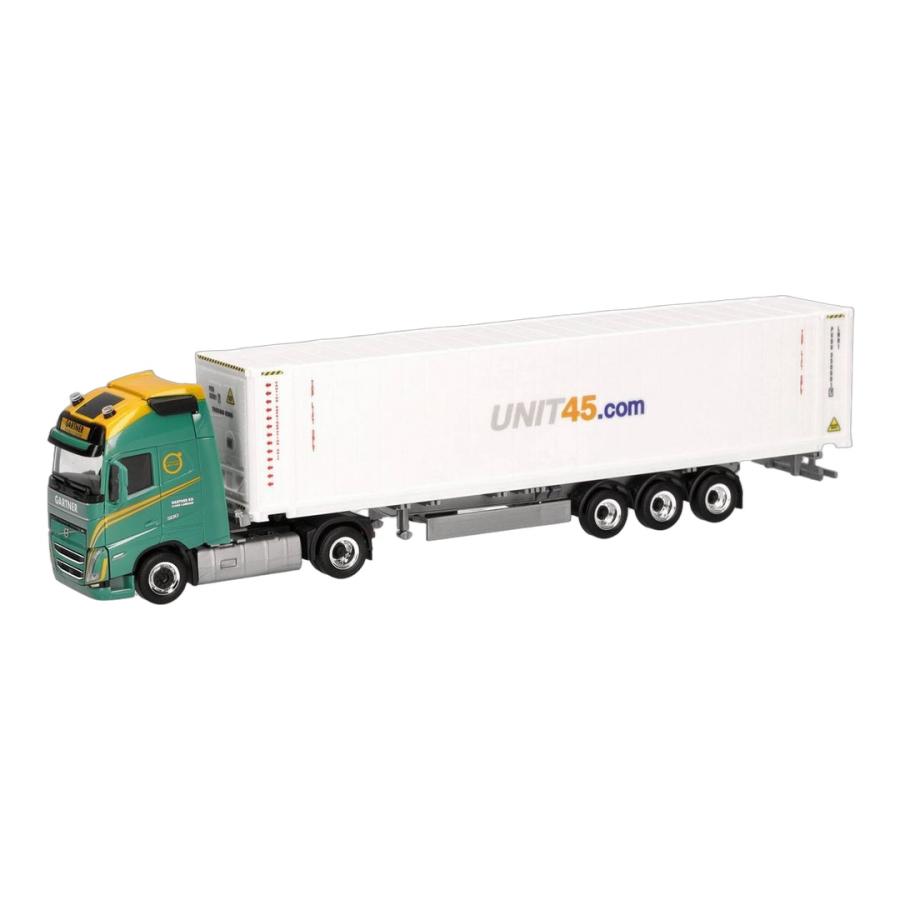 Gartner KG / Unit45.com ボルボ FH 2020 GL XL コンテナ セミトレーラー / Herpa 1/87 トラック模型 | 