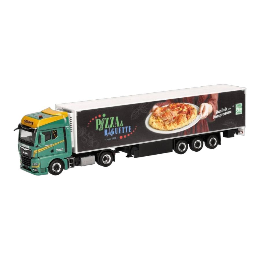 Gartner KG MAN TGX GX 冷凍冷蔵 ボックストラック Pizza&Baguette 冷凍車 / Herpa 1/87 トラック模型 | 