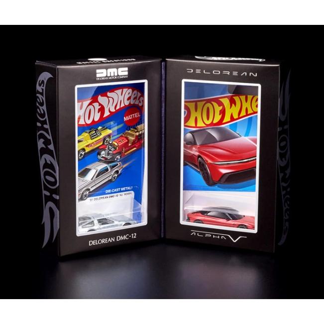 【予約】12月以降発売予定Hot Wheels x DeLoreanホットウィール デロリアン DMC-12 & Alpha5 コレクターセット /Hot Wheels 1/64 ミニカー｜basque｜02