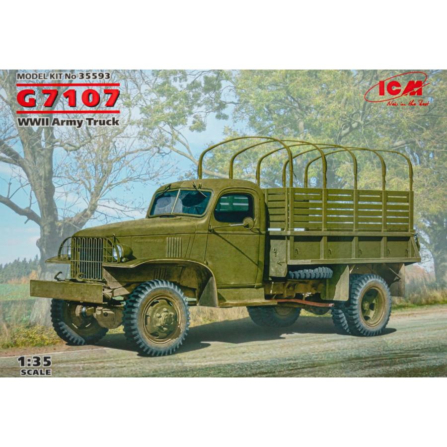 G7107 WWII Army Truck 組み立てプラモキット模型 ミリタリー /ICM 1/35 | 