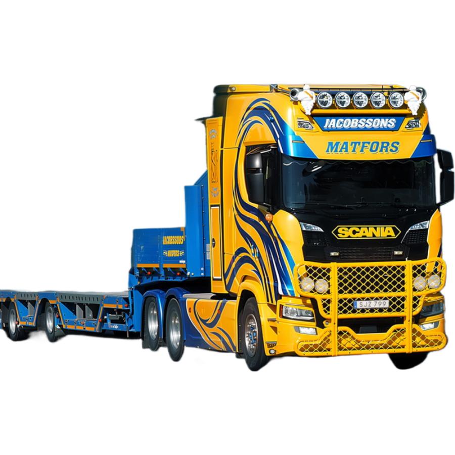 【予約】2026年発売予定 OLA JACOBSSONS SCANIA S + OSDS 3軸 トラクタ / IMC 1/50 建設機械模型 工事車両 | 