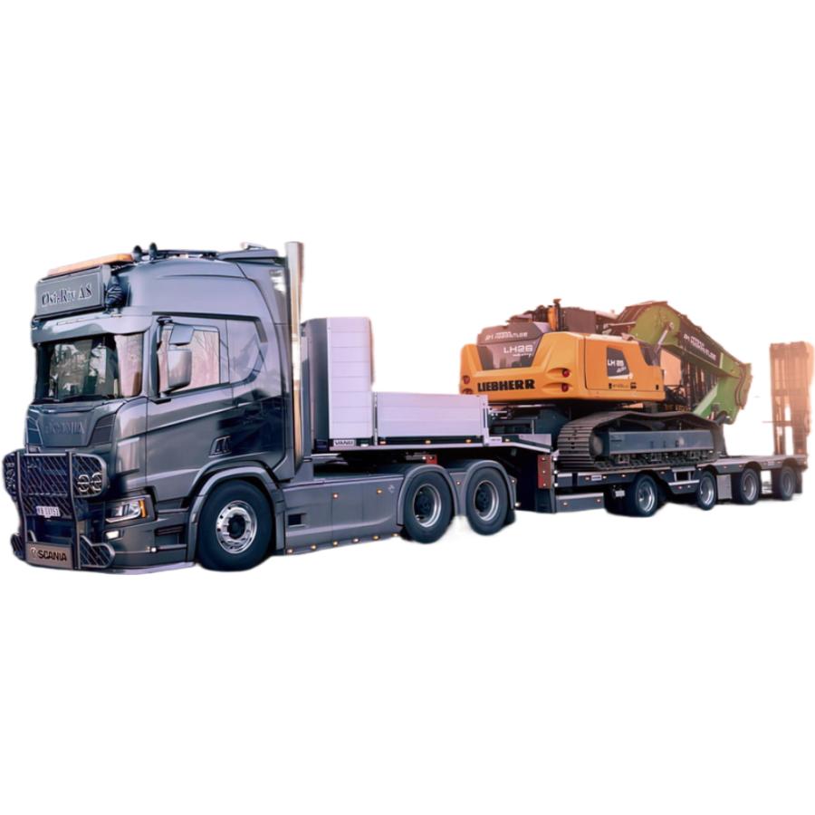 【予約】2026年発売予定 OST RIV SCANIA R 6x4 + 4軸 MCOS トラクタ / IMC 1/50 建設機械模型 工事車両 | 