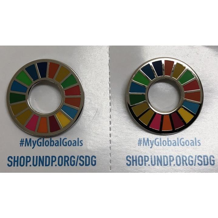 SDGs 国連本部限定 ピンバッジ 2個セット UN 正規品 |  | 01