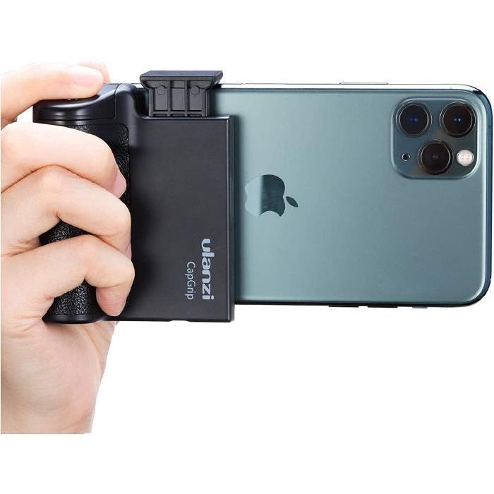 ULANZI capgrip Bluetoothスマートフォンホルダー ワイヤレスリモコン付き/自撮り棒/iPhone | 