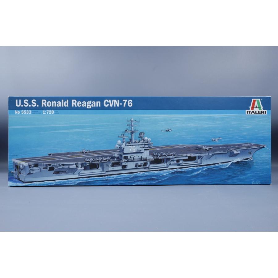 USS Ronald Reagan CVN 76 組み立てプラモキット模型 /Italeriイタレリ 1/720 | 