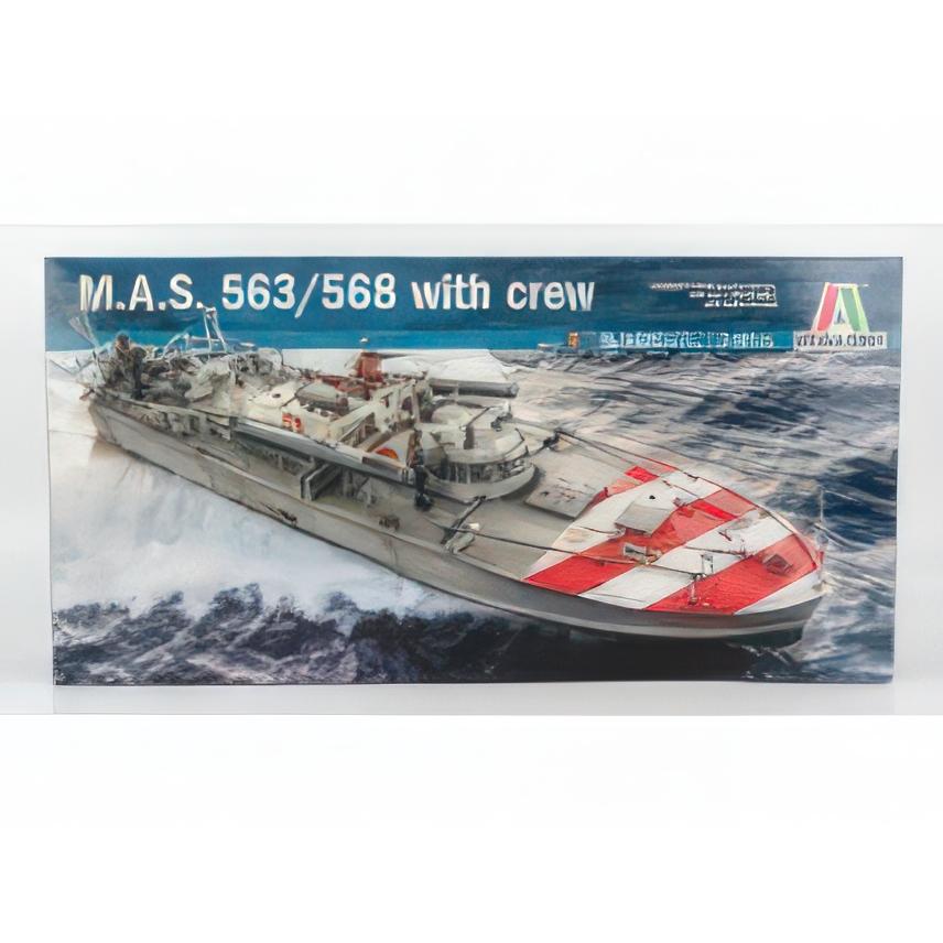 イタレリ 1/35 MAS 563/568 軍用ボート 乗員付き プラモデル ミリタリー | 