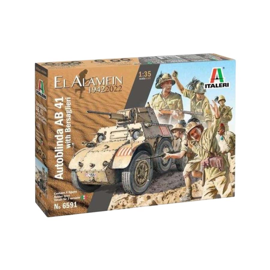 El Alamein Autoblinda AB41 Bersaglieri/ ITALERI 1/35  模型 プラモデル | 