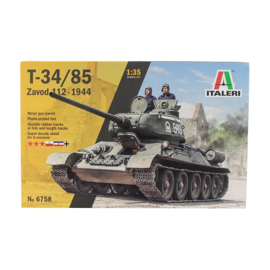 戦車 T34/85 ZAVOD 112 軍用 1944/ ITALERI 1/35 モデルキットプラモデル | 