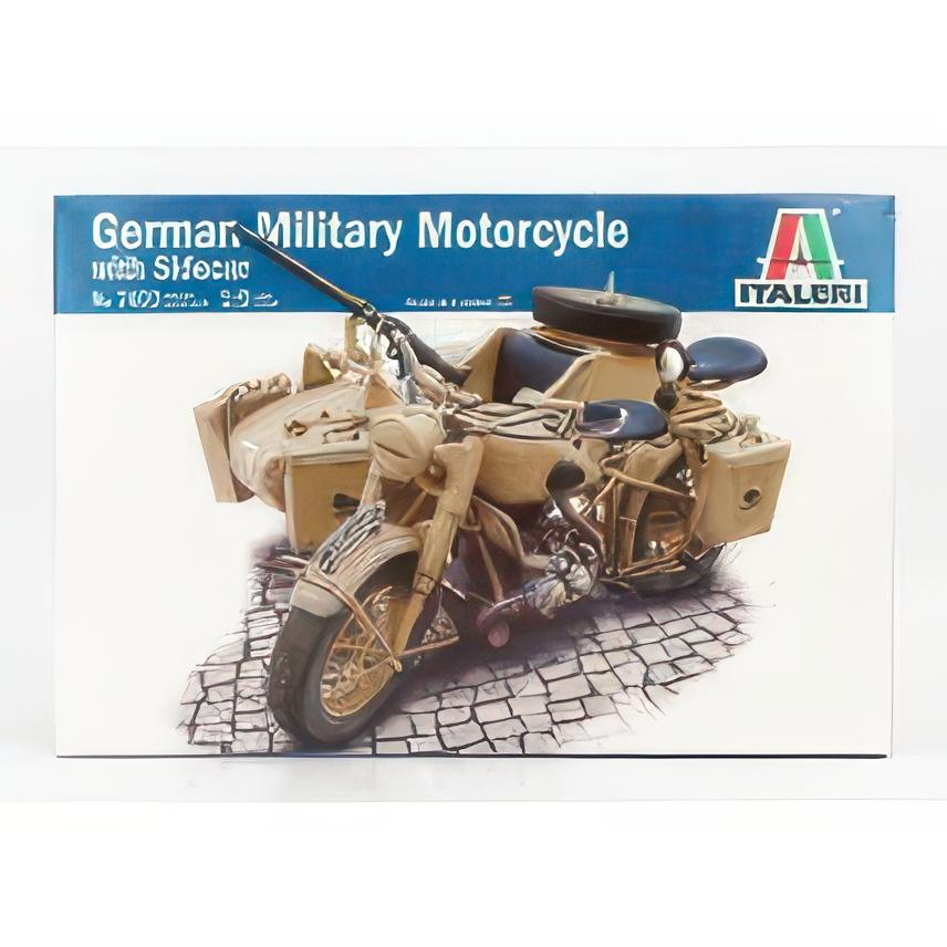 WW.II ドイツ R75 オートバイ w/サイドカー (プラモデル