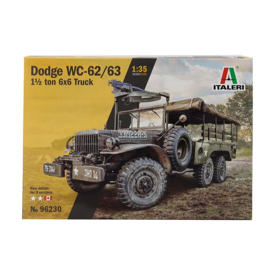 Dodgeダッジ WC-62/63 1.5トン 6x6 トラック 1945 プラモデルキット / ITALERI 1/35 ミニカー ミリタリー模型 | 