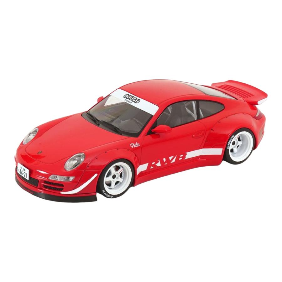 ポルシェ 911 (997) RWB レッド ホワイト / IXO 1/18 ミニカー