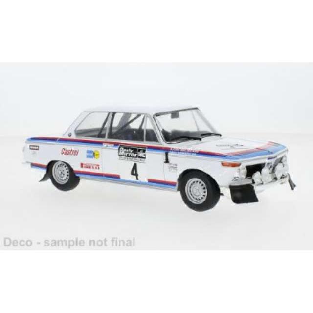 1973 BMW 2002 #4 RACラリー ホワイト/ブルー/レッド IXO 1/18