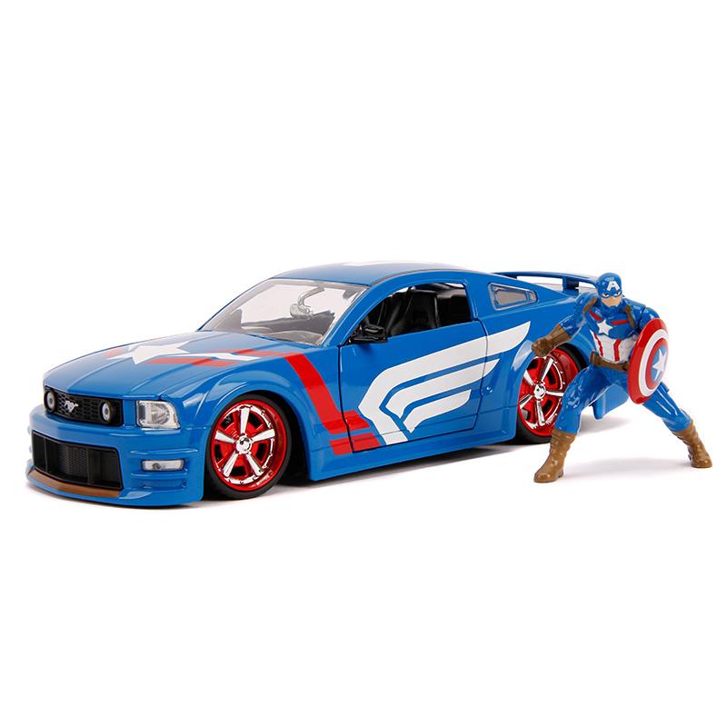 2006 Ford Mustang GT キャプテンアメリカ フィギュア付き ミニカー / JADA 1/24 | 