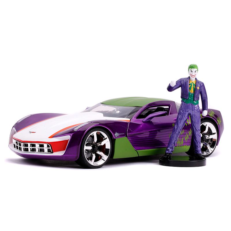 Chevroletシボレー Corvetteコルベット ジョーカー フィギュア付 バットマン / JADA 1/24 ミニカー 模型 | 