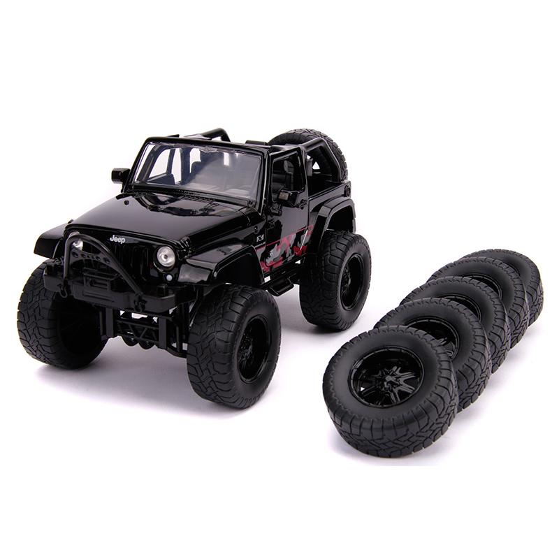 2007 Jeep Wrangler オフロード 替えホイール付き Just Trucks ミニカー / JADA 1/24 | 