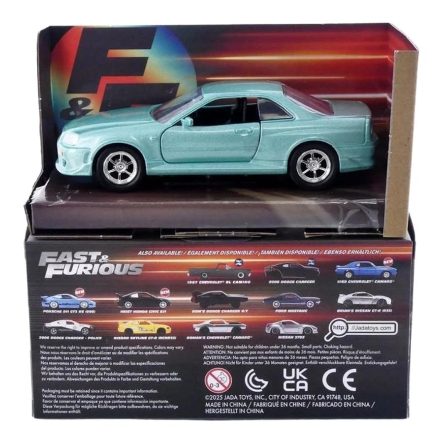 日産 スカイライン GT-R R34 ワイルドスピード 2002 ブルー / Jada Toys 1/32 ミニカー | 