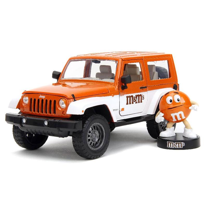 Jeep Wrangler M&M's with Orange M&M's Figur 2007 / JADA 1/24 ミニカー 模型 | 