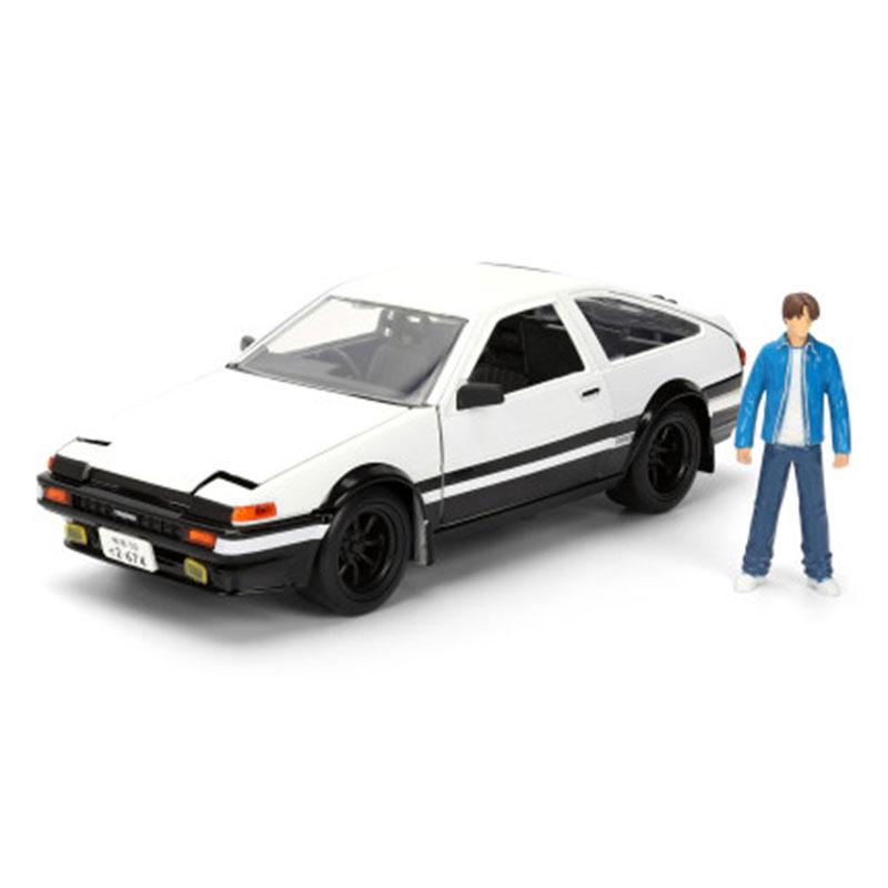 Toyotaトヨタ 1986 Trueno AE86 with Takumi Fujiwara Figure / JADA 1/24 ミニカー 模型 | 