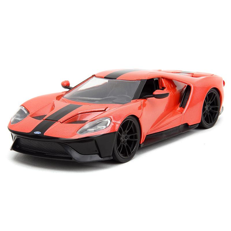 2017 Ford GT メタリックサーモン ブラックストライプ ミニカー / JADA 1/24 | 