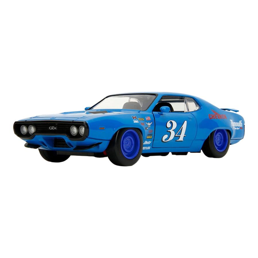 Plymouthプリムス 34 GTX BigTi 1972 Glossy Blue / JADA 1/24 模型 | 