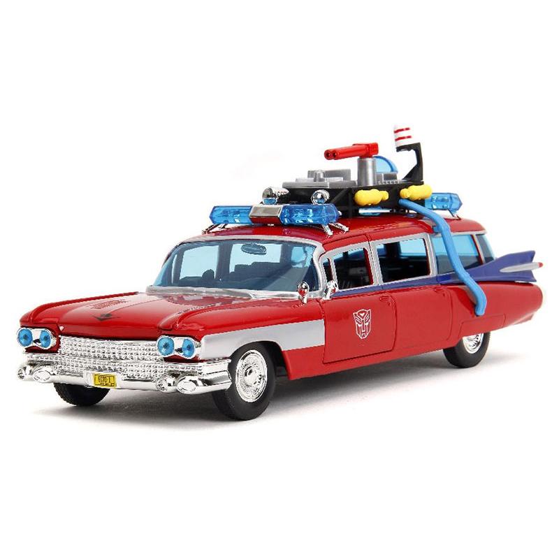 トランスフォーマー x ゴーストバスターズ ECTO-1 G1 マッシュアップ 40周年記念 ミニカー / JADA 1/24 | 