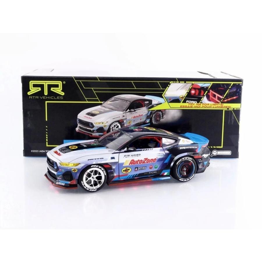 フォード マスタング GT RTR #130 2024 ホワイト / Jada Toys 1/24 ミニカー | 