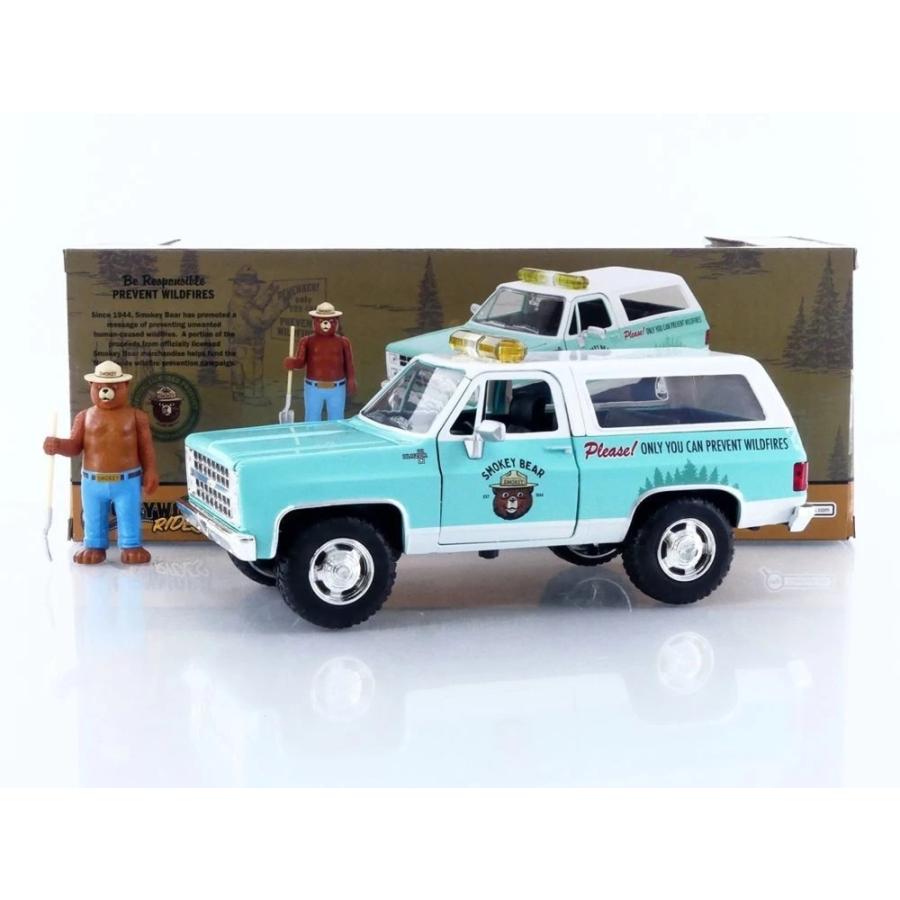 シボレー ブレイザー 1980 スモーキー・ベア フィギュア付き ライトブルー / Jada Toys 1/24 ミニカー | 