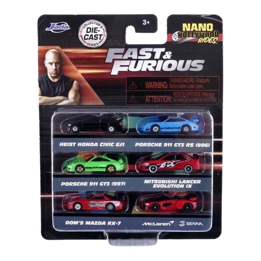 ホンダ シビックEJ1 ポルシェ911 GT3 RS 997 三菱ランサーエボリューションIX マツダRX-7 マクラーレンセナ 6台セット JADA | 