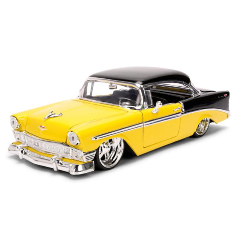 Chevroletシボレー Bel Air 1956 Yellow and Black / JADA 1/24 模型 | 