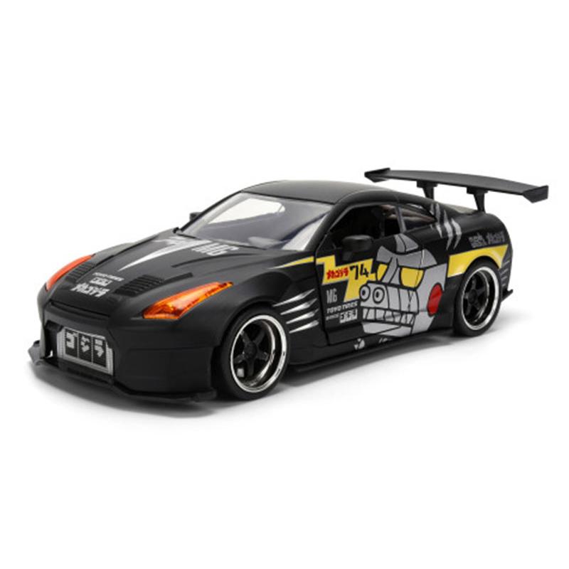 Nissan Skyline 2009 Black Mechagodzilla Deco JADA 1/24 ミニカー 模型 | 