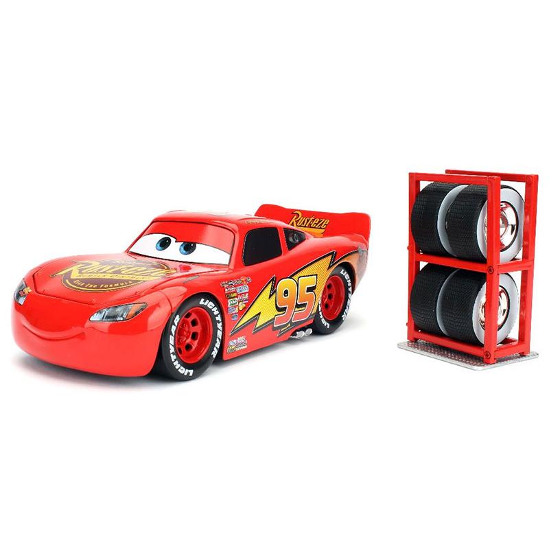 Lightning McQueen with Tire Rack Cars 3 / JADA 1/24 ミニカー 模型 | 