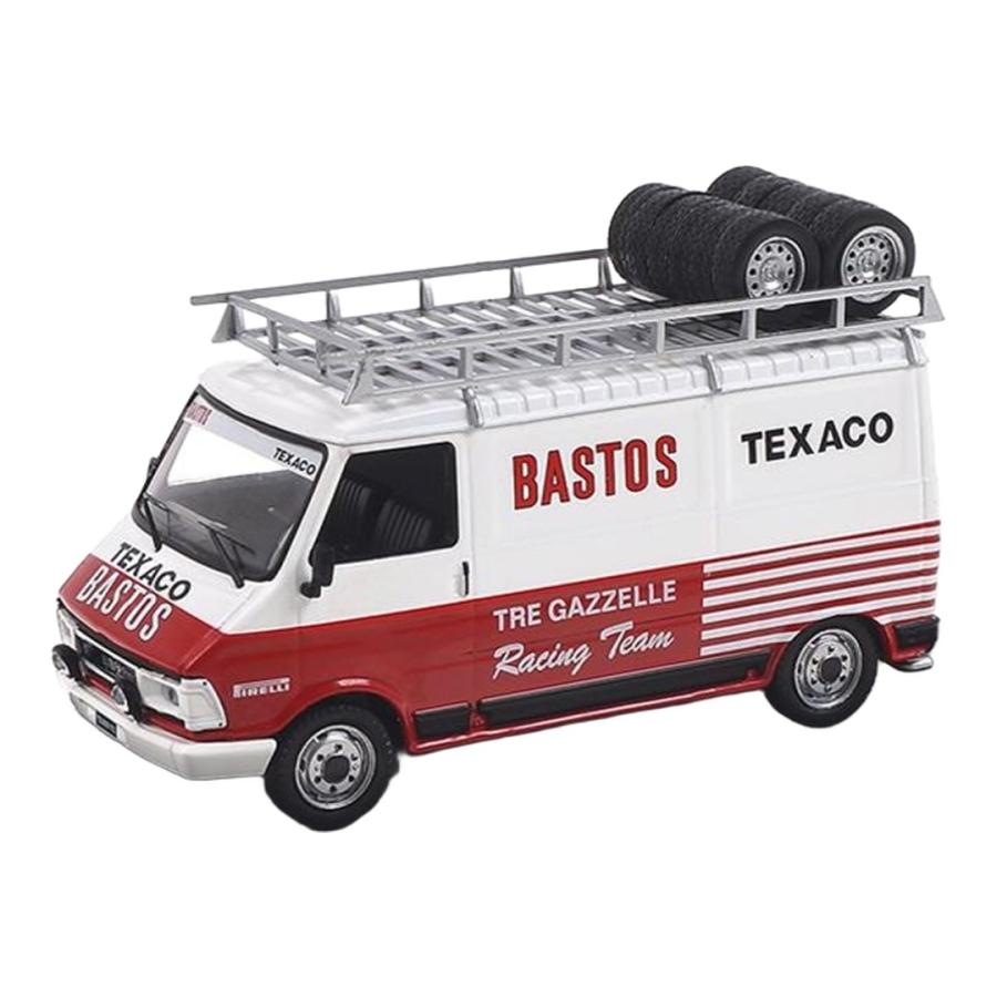 Fiatフィアット 242 Bastos ラリーアシスタンス ホワイト/レッド / IXO 1/43 ミニカー | 